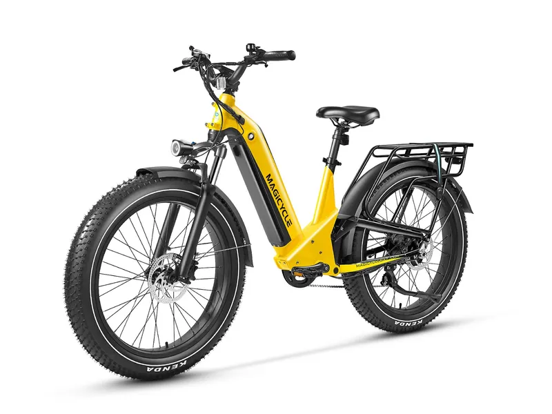 Magicycle e-bike yellow view from an angle