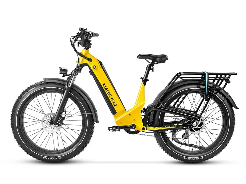 Magicycle e-bike yellow side view