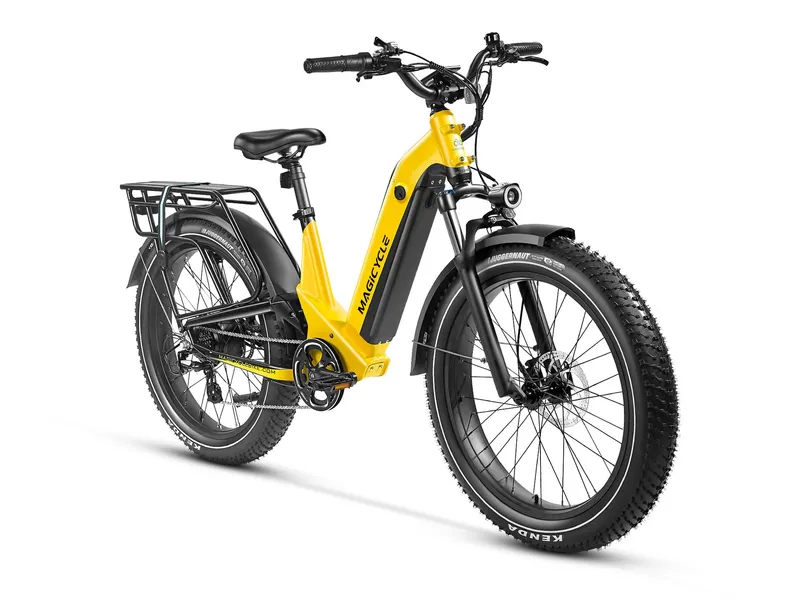 Magicycle e-bike yellow front view