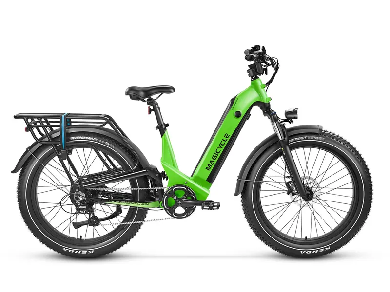 Magicycle e-bike green side profile