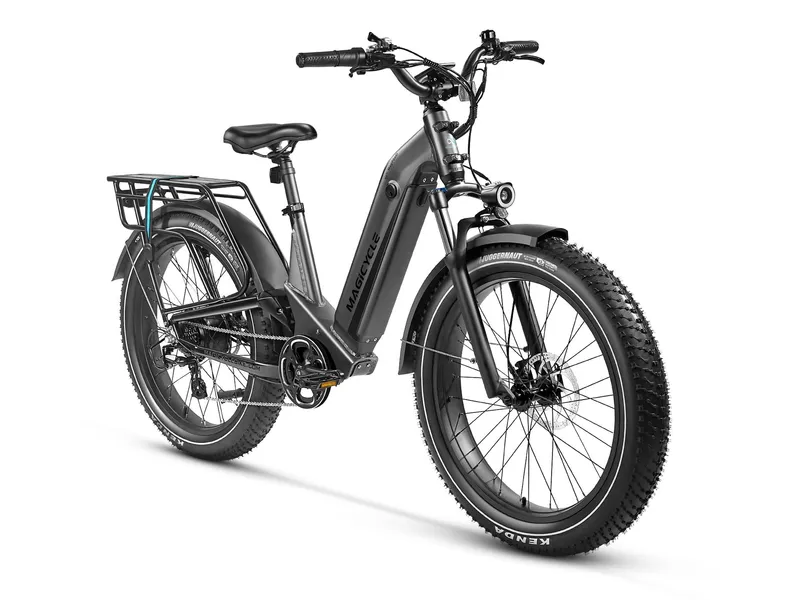 Magicycle e-bike black view from the left side
