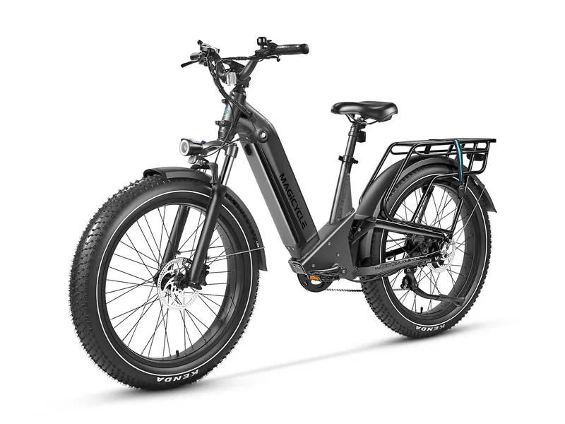 Magicycle e-bike black front view