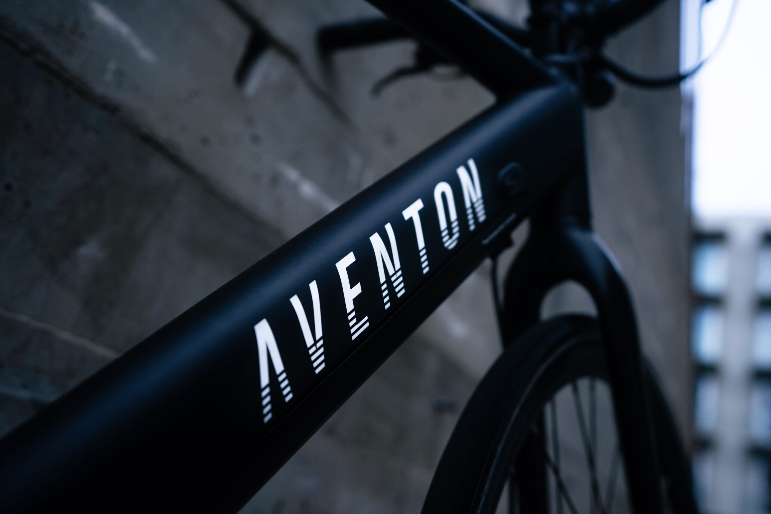 a close up of a Aventon e-bike