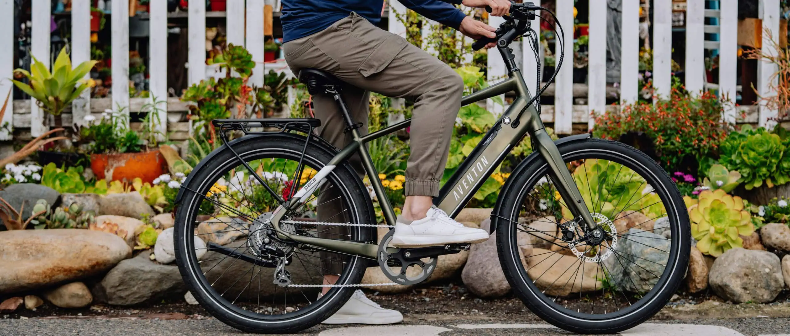 a person on a e-bike