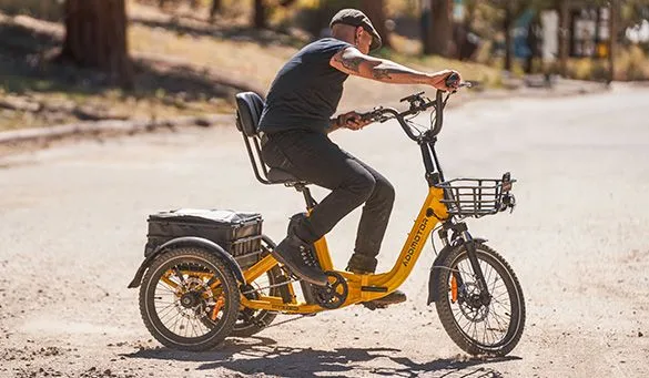Guy riding Addmotor e-bike