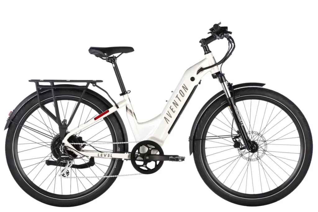 Aventon e-bike white