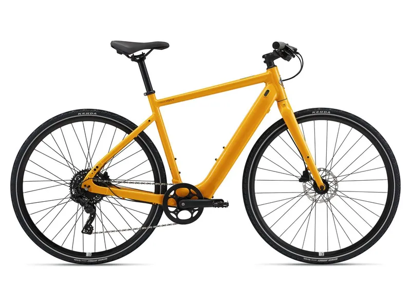 a yellow and black e-bike