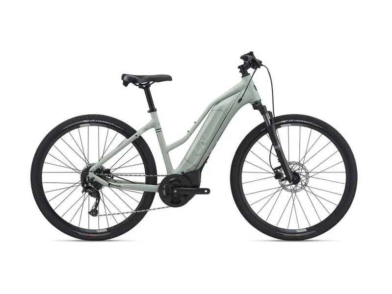 a white and black e-bike