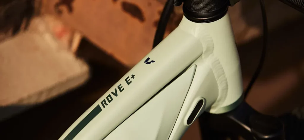a close up of a e-bike