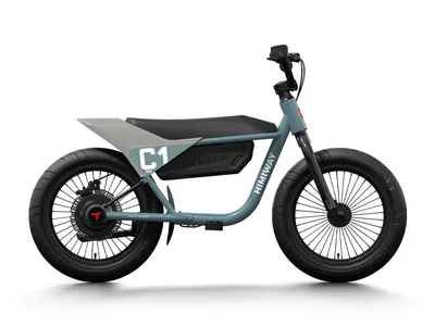 a grey and black bike