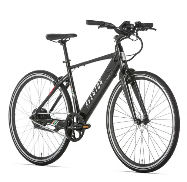 Aventon e-bike black front view