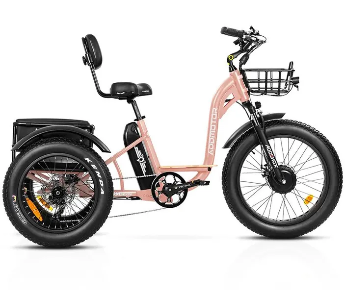 Addmotor e-bike pink with basket