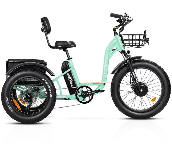 Addmotor e-bike mint green with basket