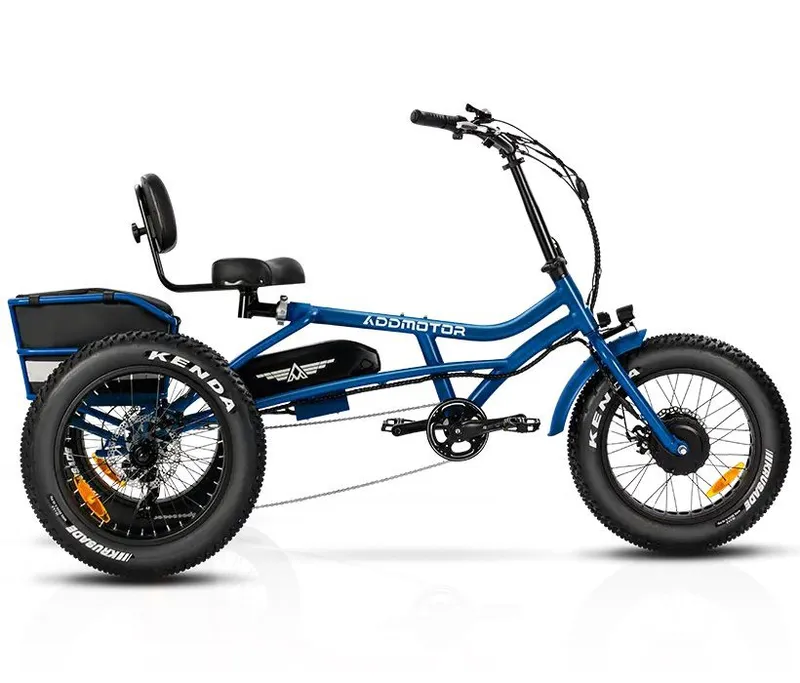 Addmotor e-bike blue with seat rest
