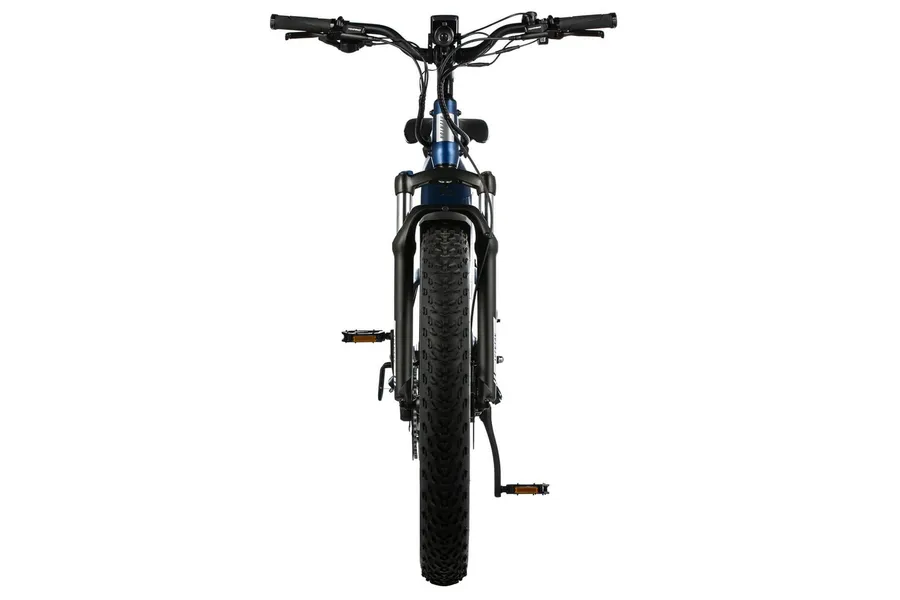 Aventon e-bike blue from the front
