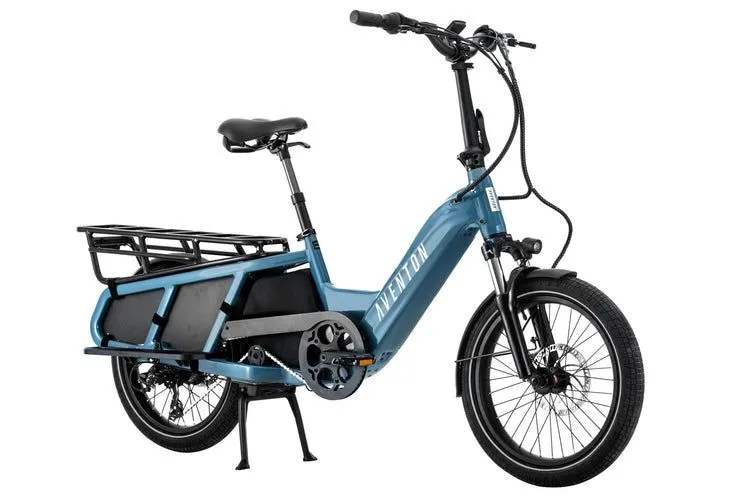 Aventon e-bike blue from the front