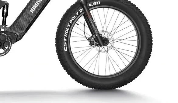 a close up of a e-bike tire