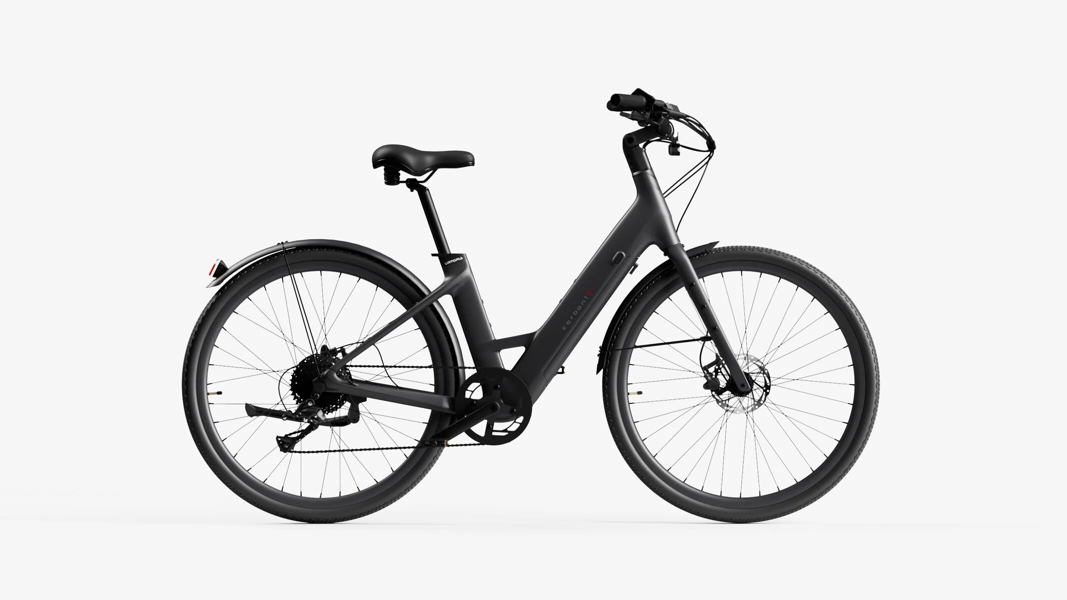 Carbon Classic Step-Thru black electric bike