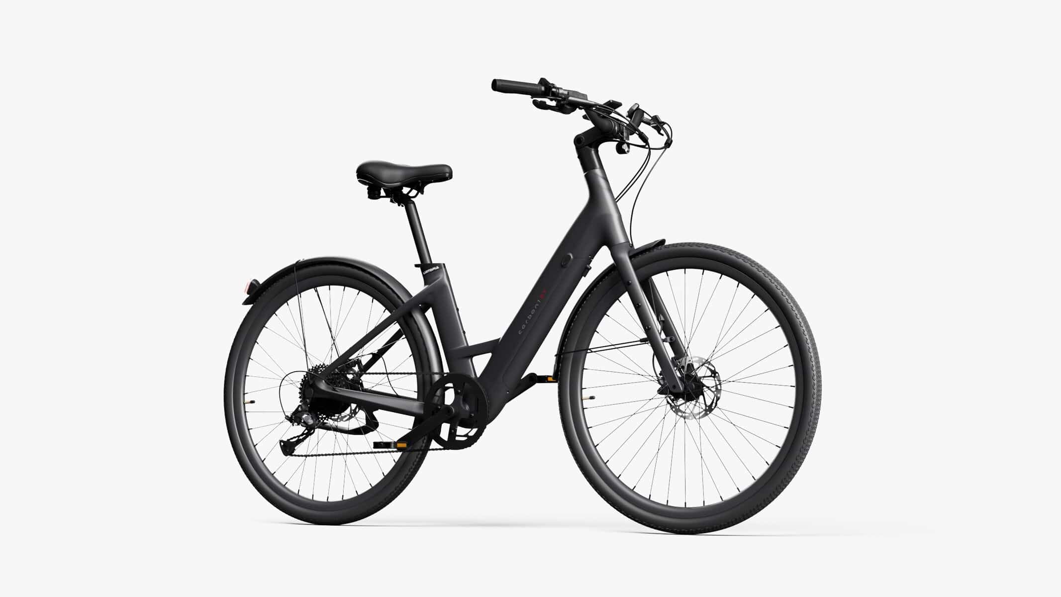 Carbon Classic Step-Thru black electric bike