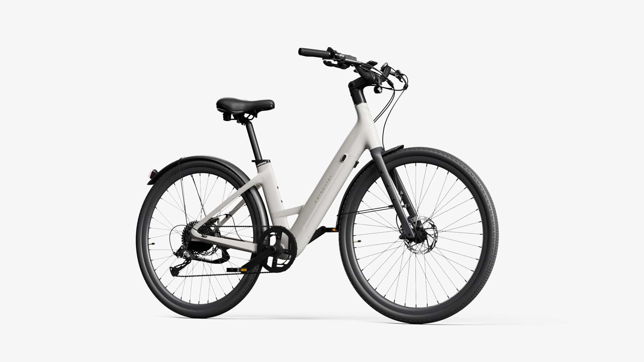 Carbon Classic Step-Thru cream electric bike