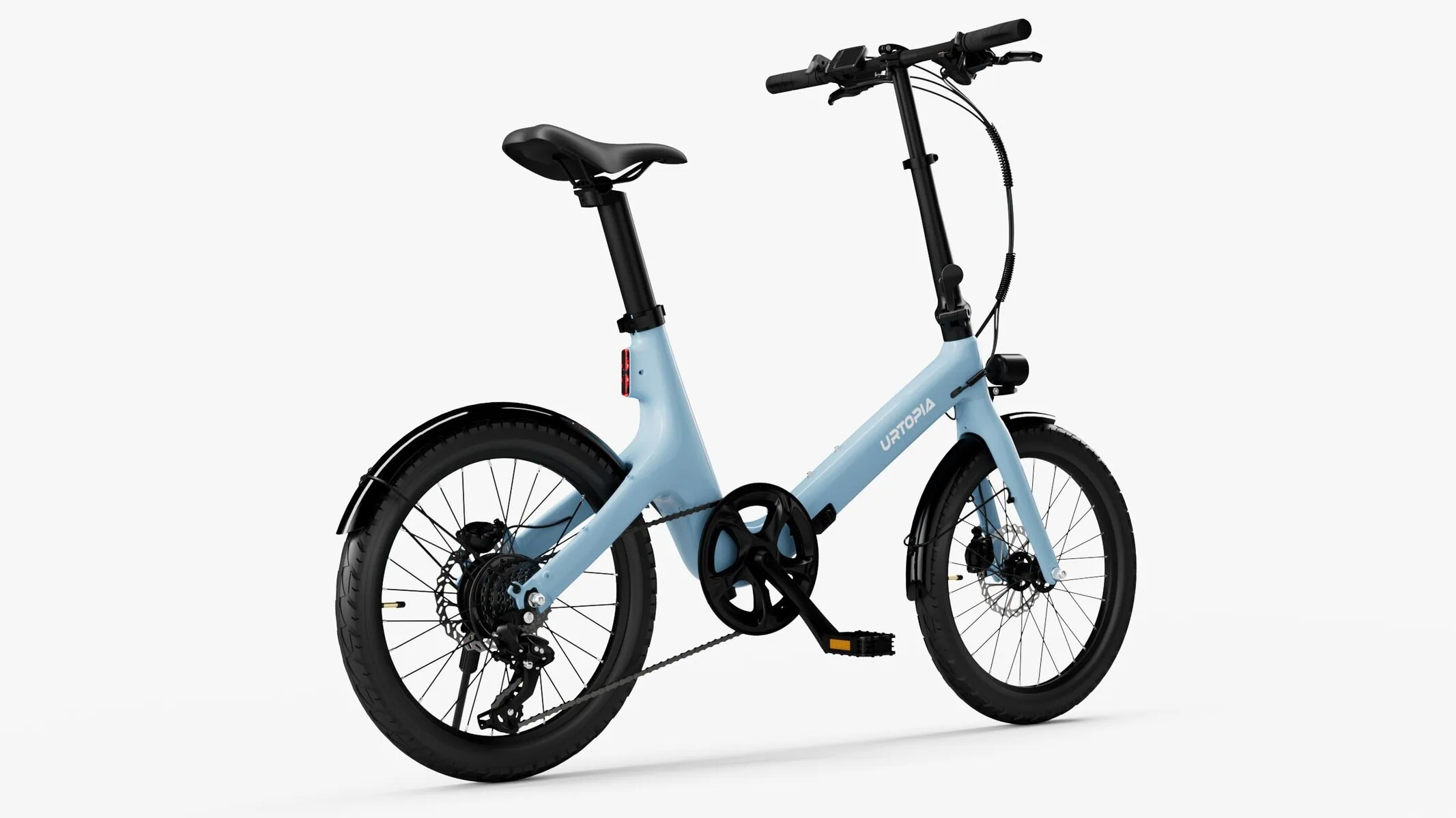 Carbon Fold Step-Thru blue electric bike