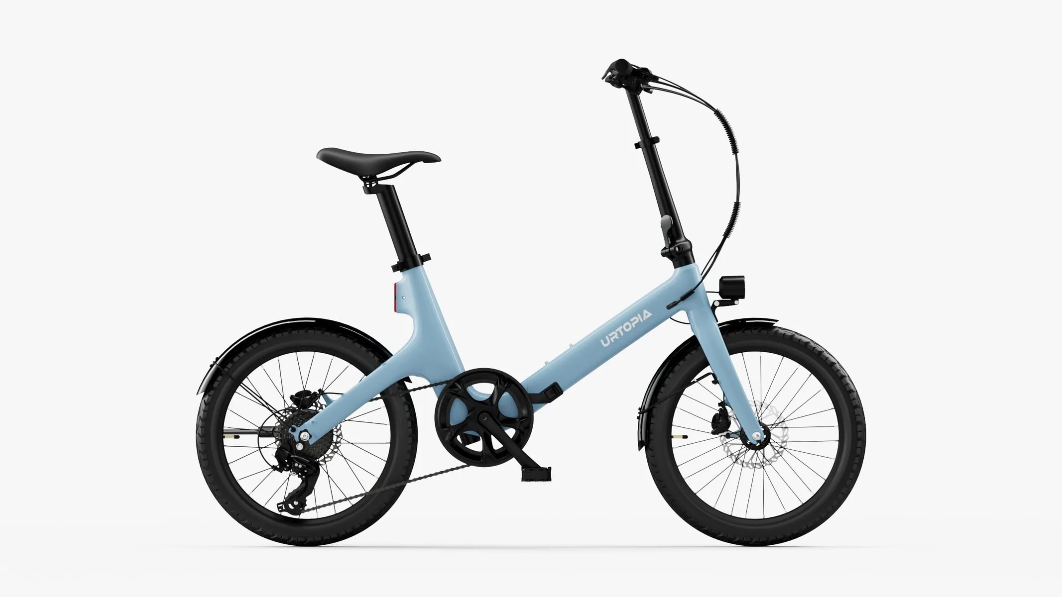 Carbon Fold Step-Thru blue electric bike