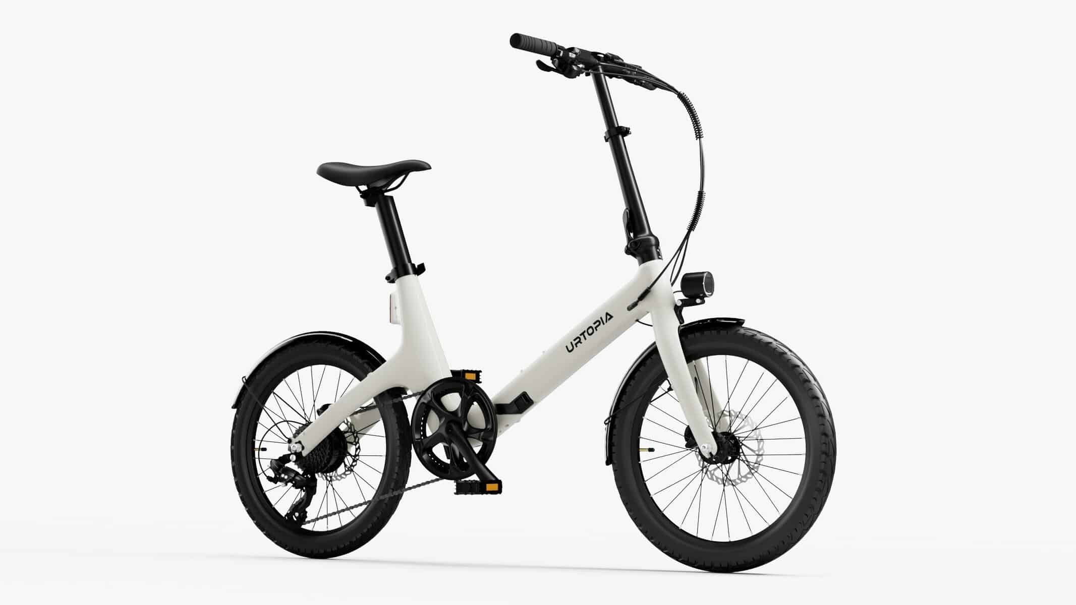 Carbon Fold Step-Thru white electric bike