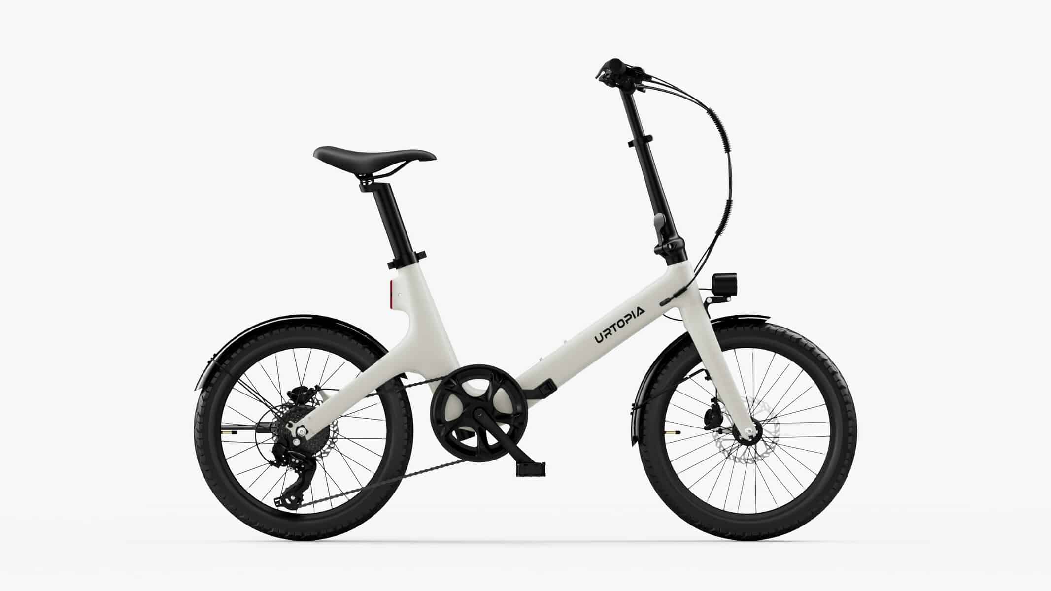Carbon Fold Step-Thru white electric bike