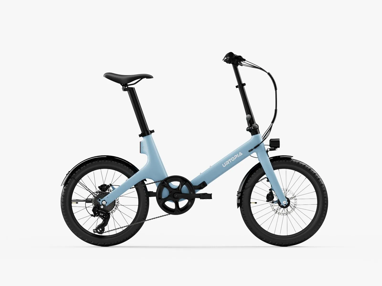 Carbon Fold Step-Thru blue electric bike