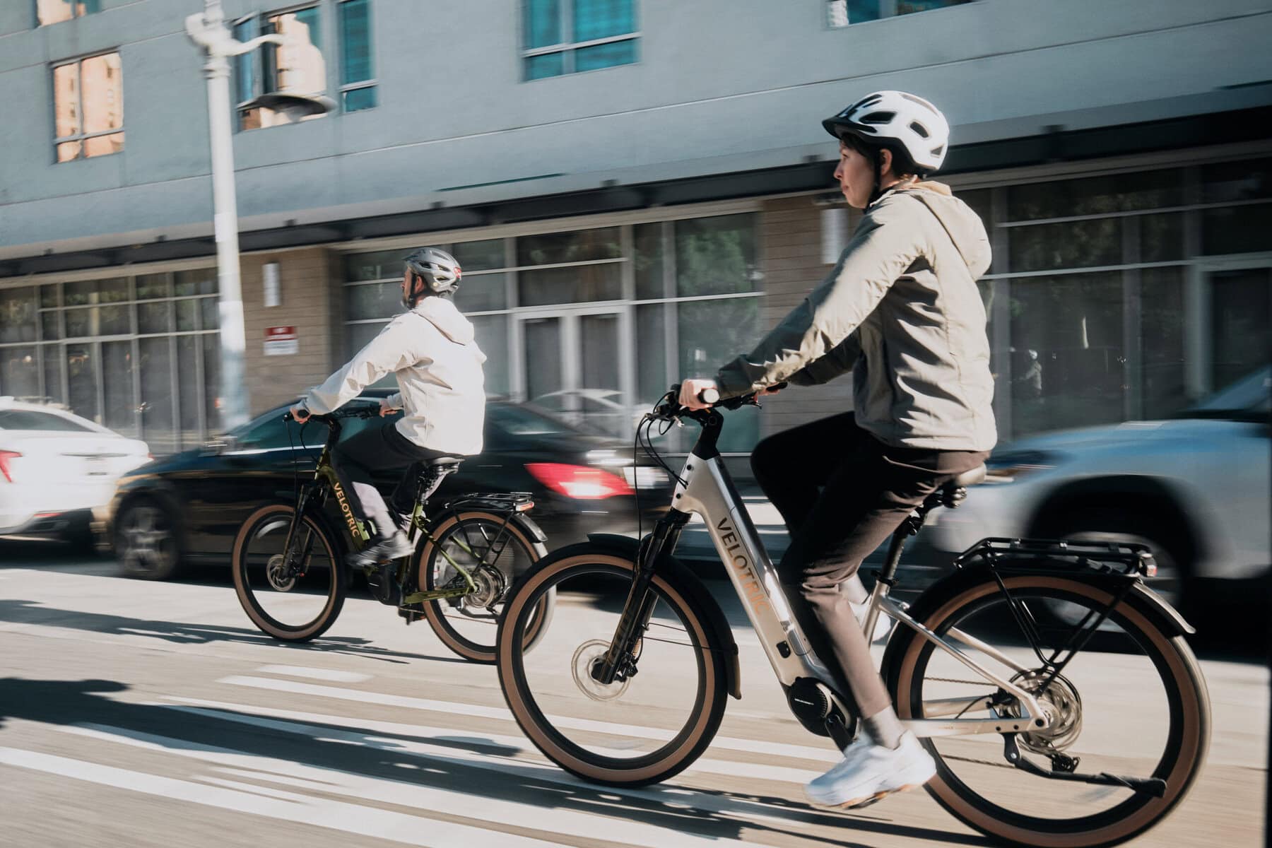 E-bike lifestyle photo at Let's Roll Lancaster