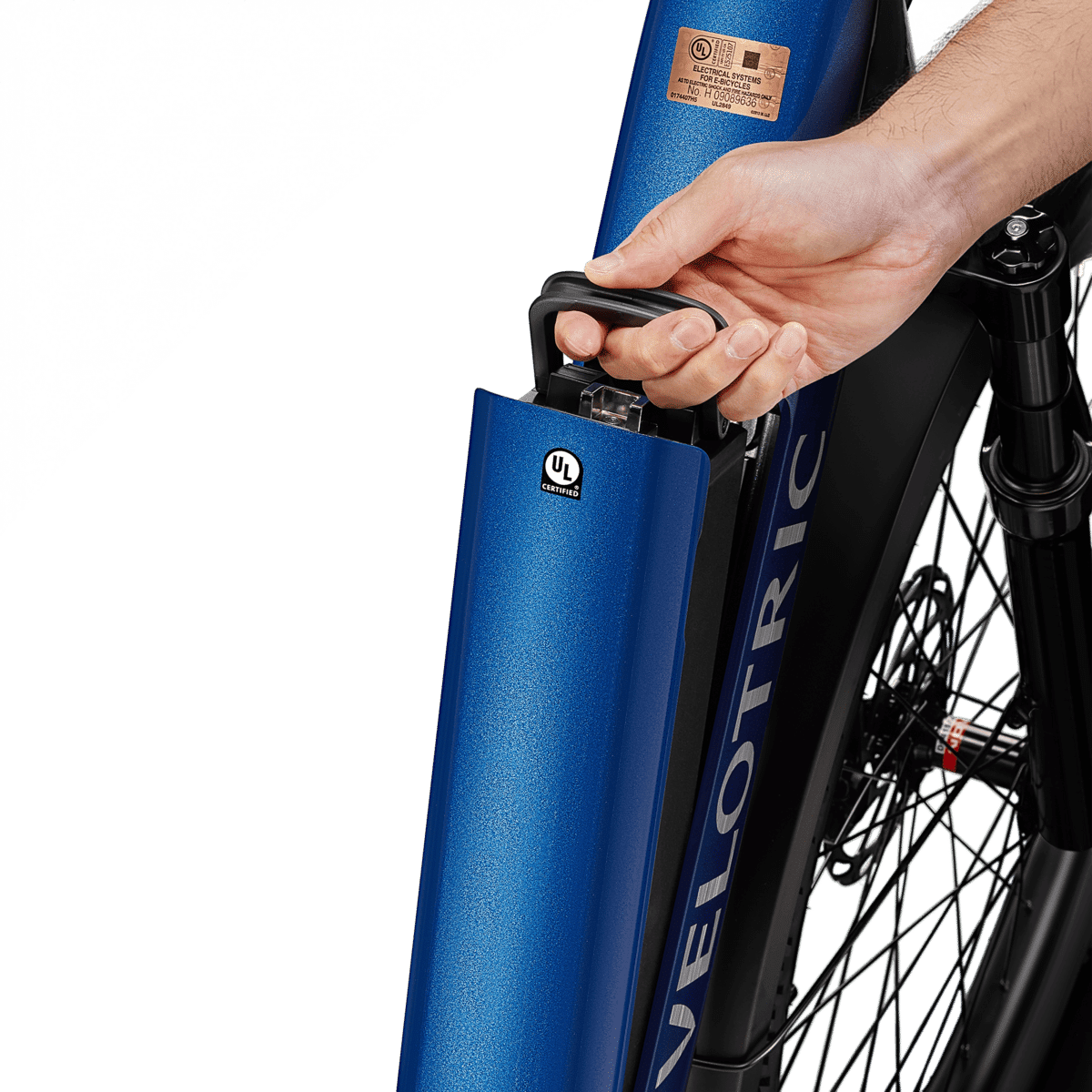 Velotric Discover 3 e-bike battery detail