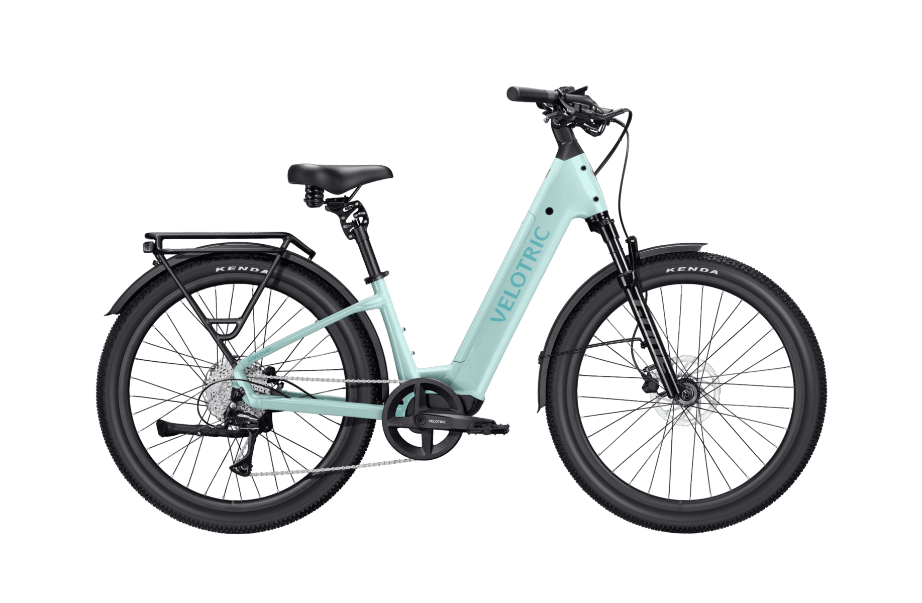 Velotric Discover 3 e-bike in Mint color, right side view