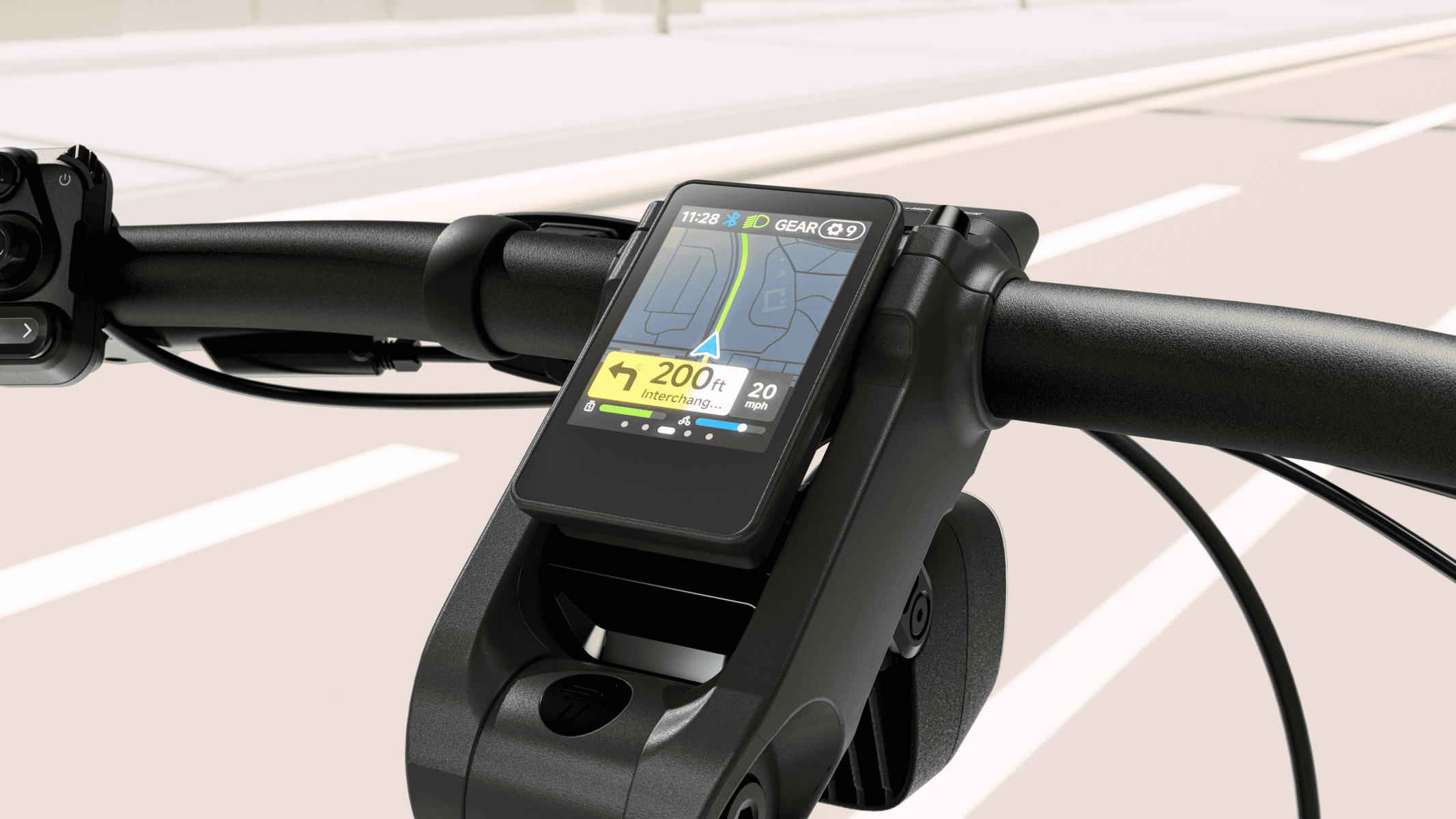 Segway Myon e-bike dashboard display screen