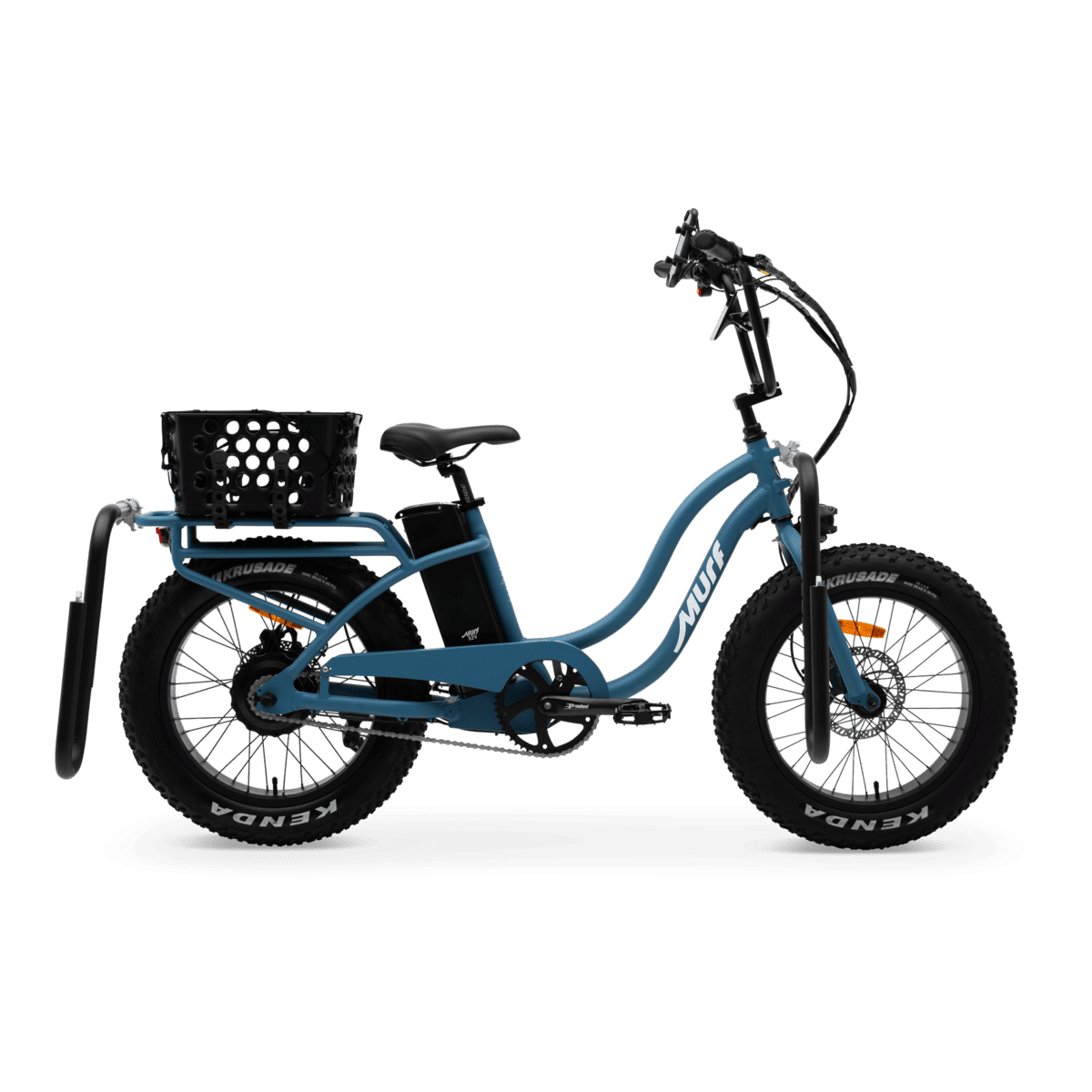 The Higgs step-thru fat tire e-bike with AXS components, hero shot