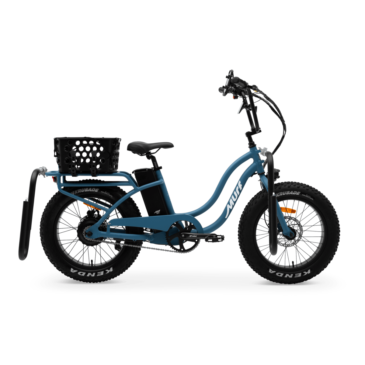 The Higgs step-thru fat tire e-bike with AXS components, hero shot